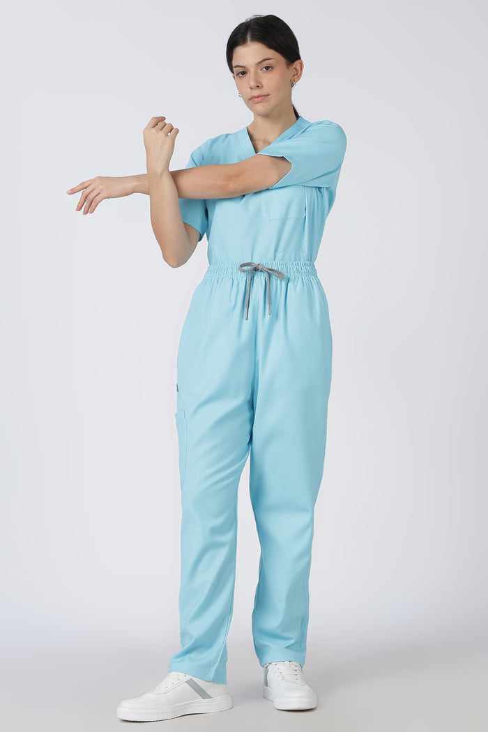 Prime – Women's V-Neck Scrub - 7 Pocket - Eucalyptus