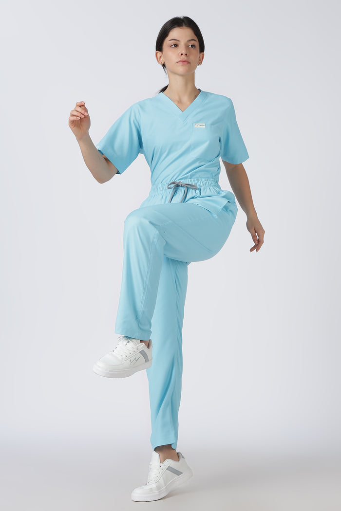 Prime – Women's V-Neck Scrub - 7 Pocket - Eucalyptus