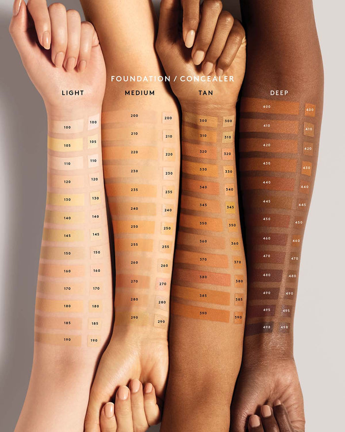 Pro Filt'r Instant Retouch Concealer shown on a variety of skin tones