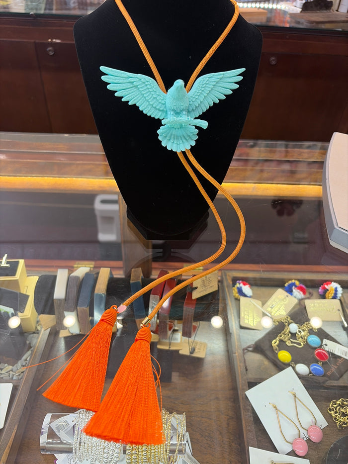 Eagle - Turquoise w/Golden Yellow & Orange