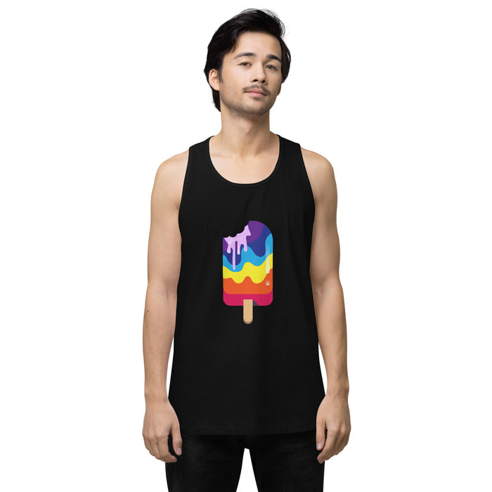 Rainbow Popsicle Men’s premium tank top