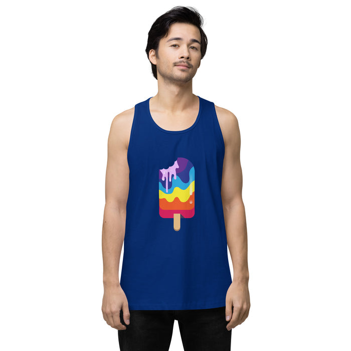 Rainbow Popsicle Men’s premium tank top
