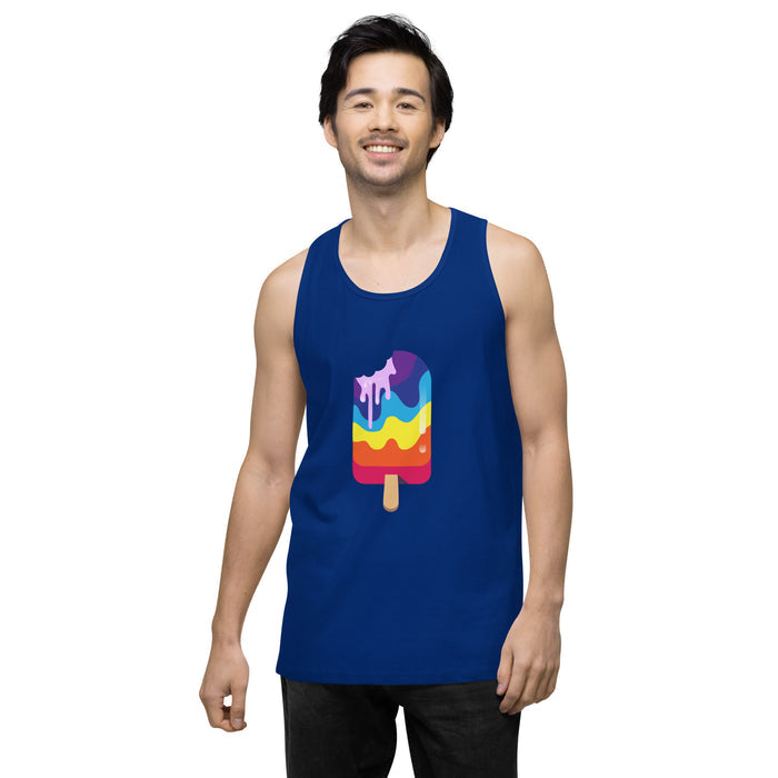 Rainbow Popsicle Men’s premium tank top