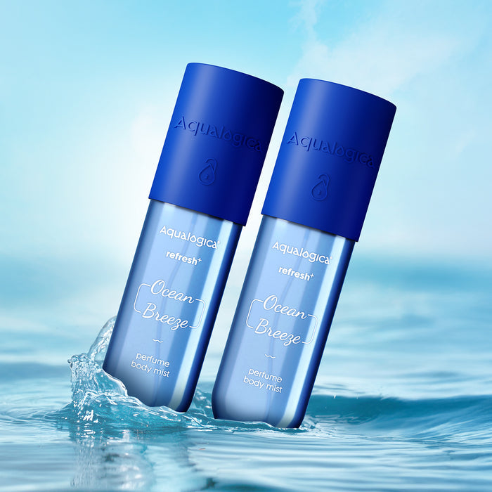 Aqualogica Ocean Breeze body mist duo with aquatic freshness