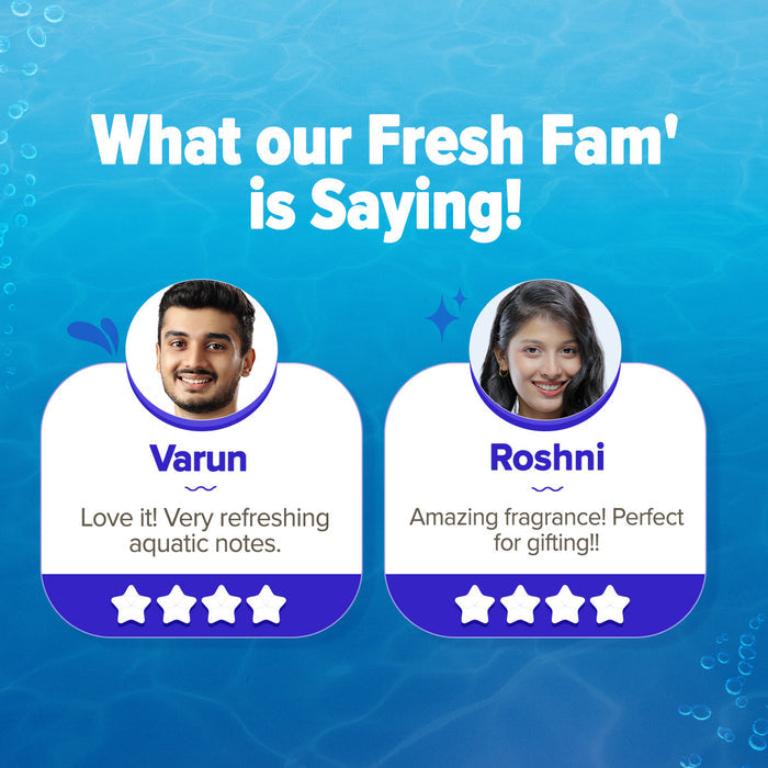 Customer reviews sharing fresh Ocean Breeze experiences