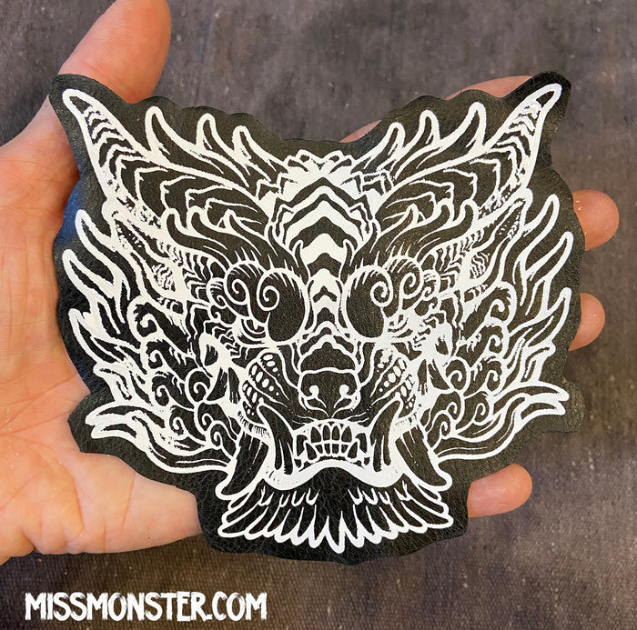 REPURPOSED LEATHER EMBOSSED SENTINEL PATCH