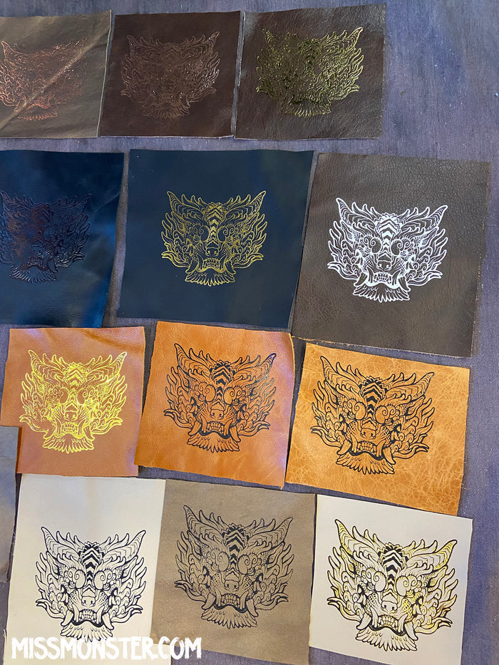REPURPOSED LEATHER EMBOSSED SENTINEL PATCH