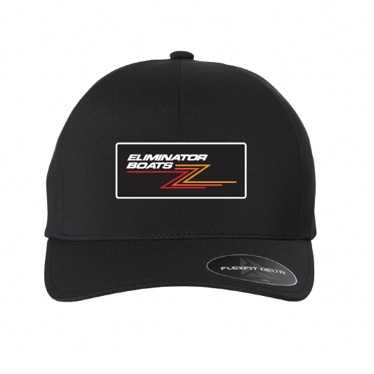 Retro Z Delta Fitted Flexfit Hat-  Black