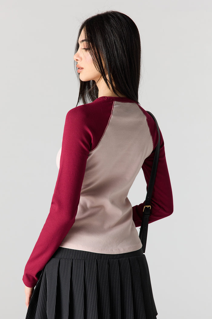 Ribbed Long Sleeve Top