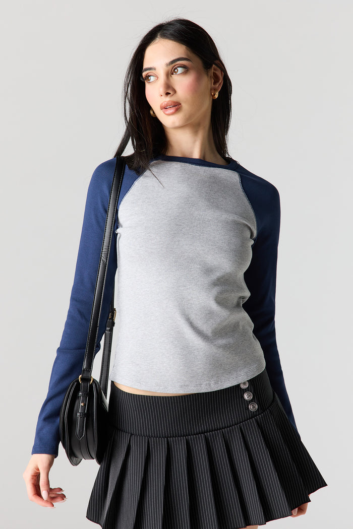 Ribbed Long Sleeve Top