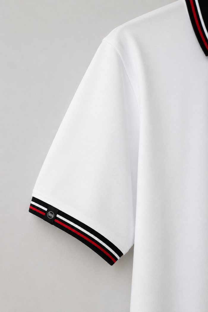 Riviera Tipped Collar Polo (Premium Cotton Blend)