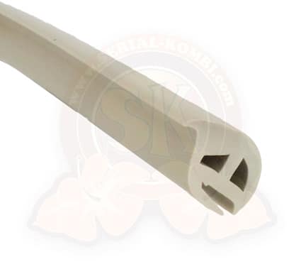 Rubber Trim for upper sliding door track, cream for all Vanagon