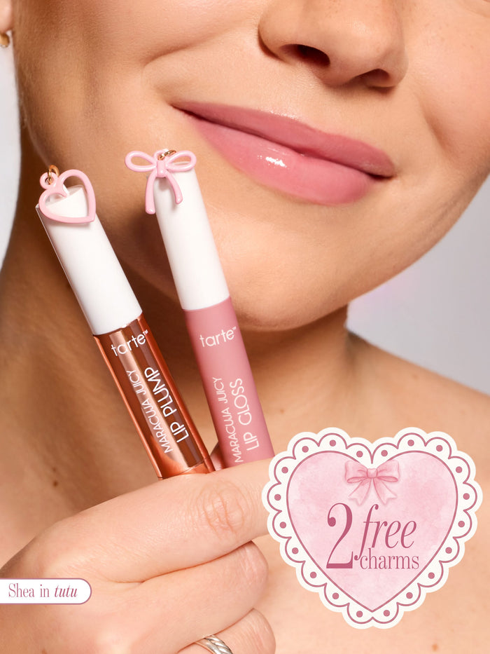 tarte maracuja juicy lip plump and maracuja juicy lip gloss