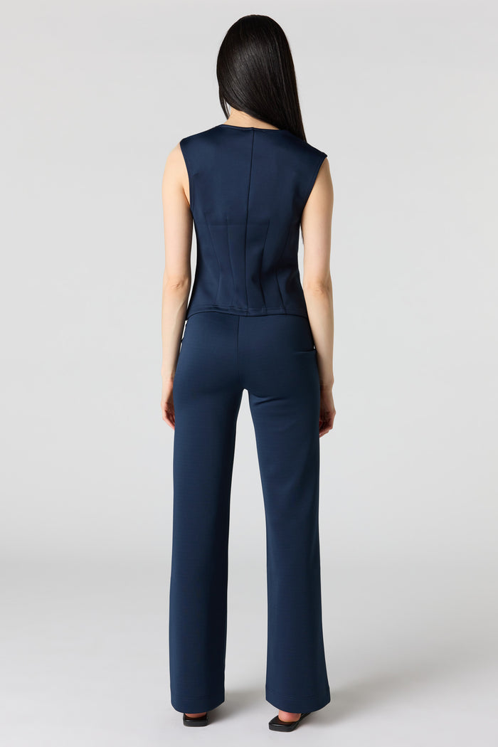Scuba Wide Leg Dress Pant