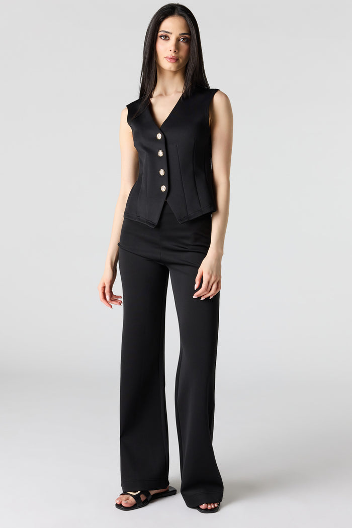 Scuba Wide Leg Dress Pant