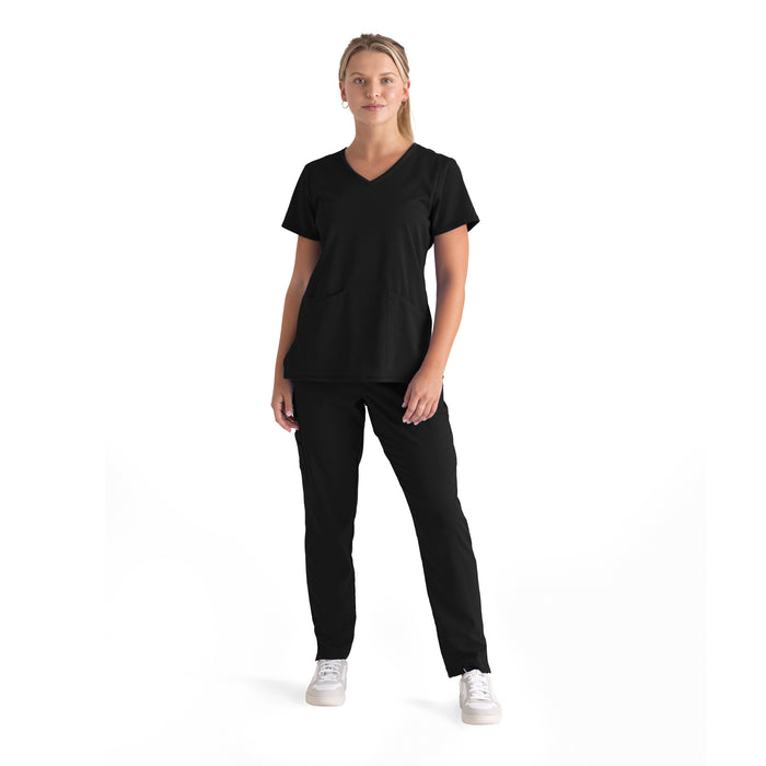 Serena Top - Black - Grey's Anatomy Scrubs