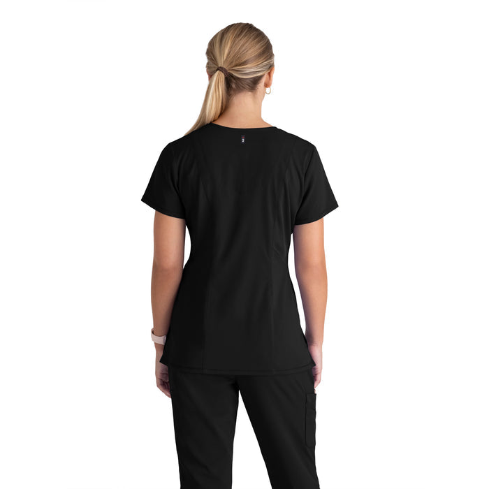 Serena Top - Black - Grey's Anatomy Scrubs