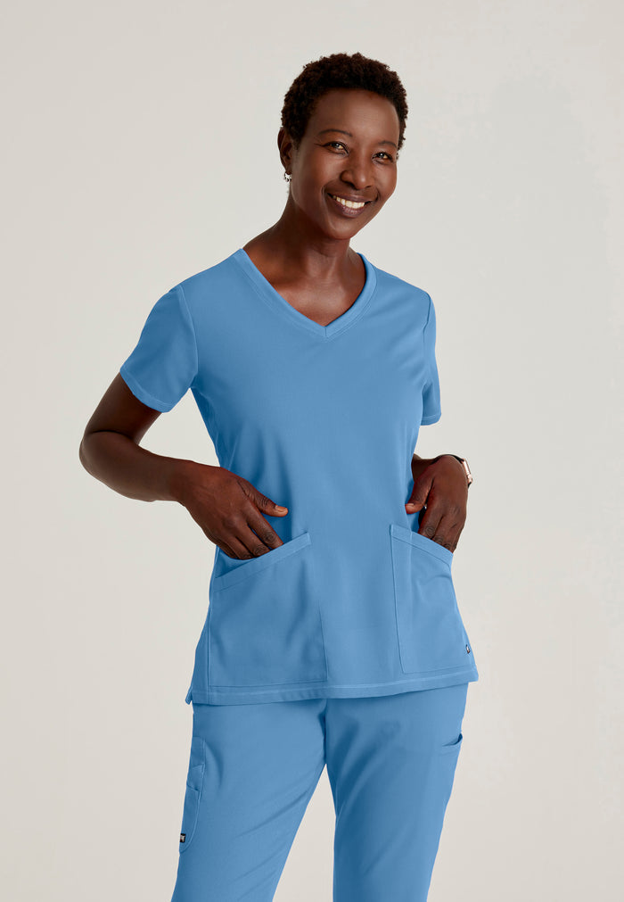 Serena Top - Ciel Blue - Grey's Anatomy Scrubs