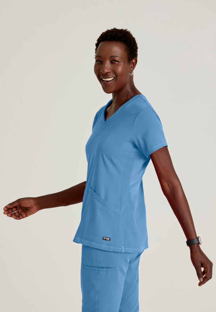 Serena Top - Ciel Blue - Grey's Anatomy Scrubs