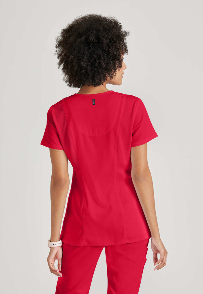 Serena Top - Scarlet Red - Grey's Anatomy Scrubs