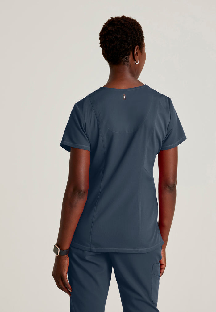 Serena Top - Steel - Grey's Anatomy Scrubs