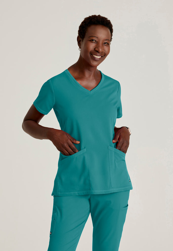 Serena Top - Teal - Grey's Anatomy Scrubs
