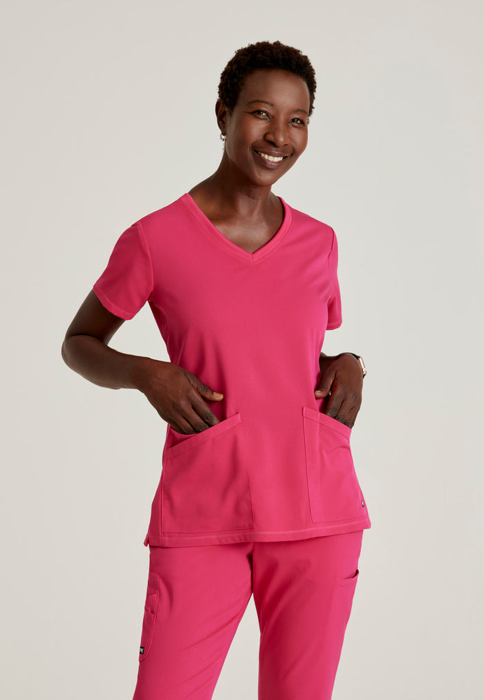 Serena Top - Vibrance Pink - Grey's Anatomy Scrubs