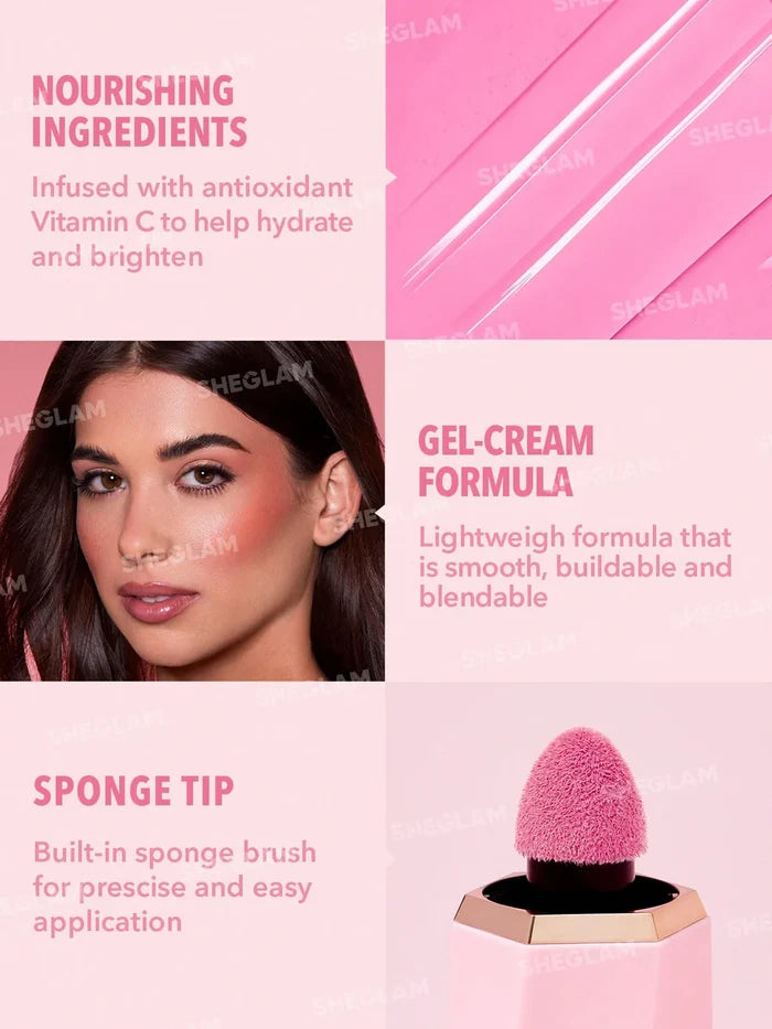 Sheglam Color Bloom Liquid Blush - On Point