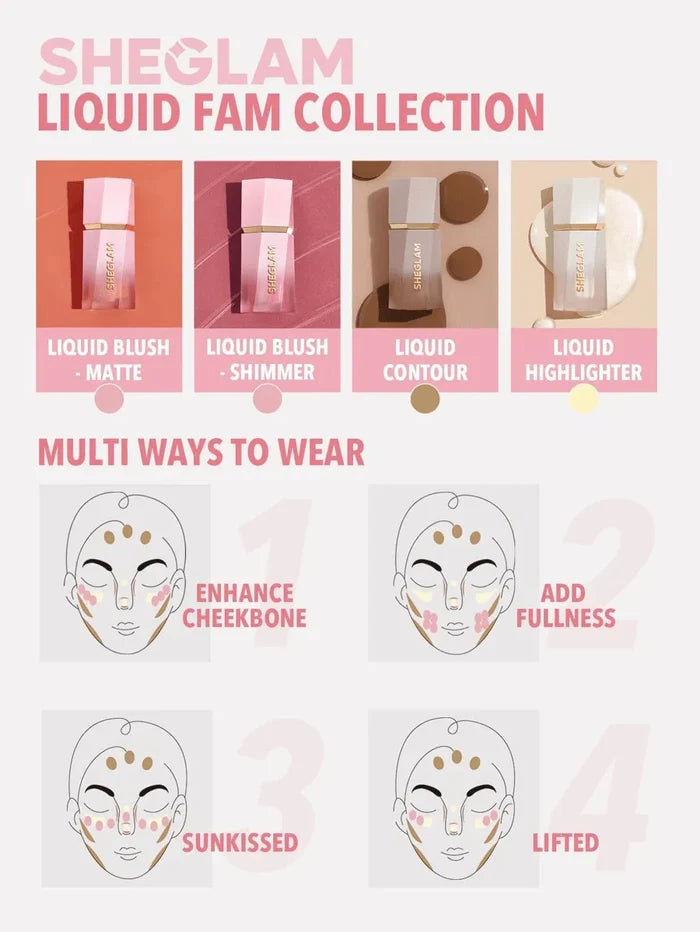 Sheglam Color Bloom Liquid Blush Matte Finish - Rose Ritual