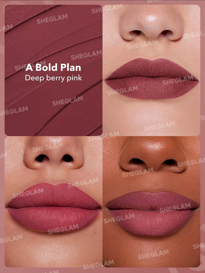 Sheglam Dynamatte Boom Long-lasting Matte Lipstick - A Bold Plan