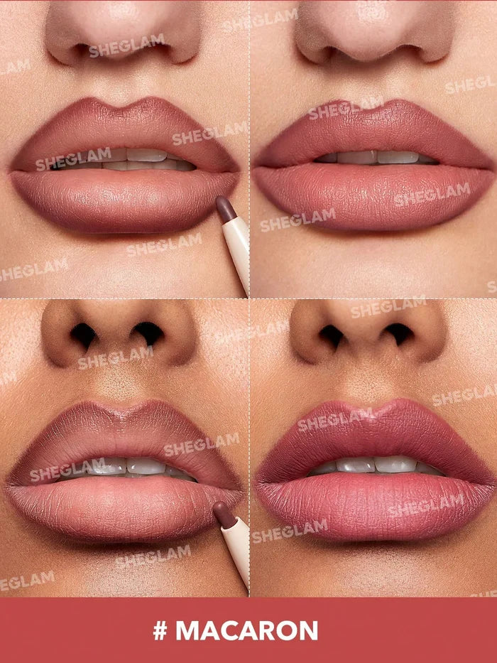 Sheglam Glam 101 Lipstick and Liner Duo - Macaron