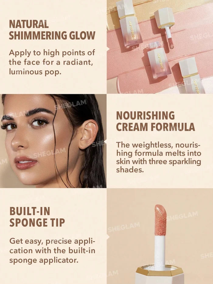 Sheglam Glow Bloom Liquid Highlighter - Tea Cake