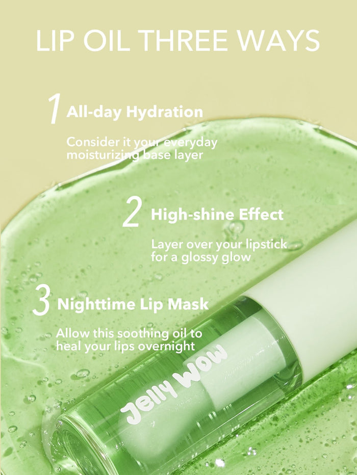 Sheglam Jelly Wow Hydrating Lip Oil -Green Apple Envy
