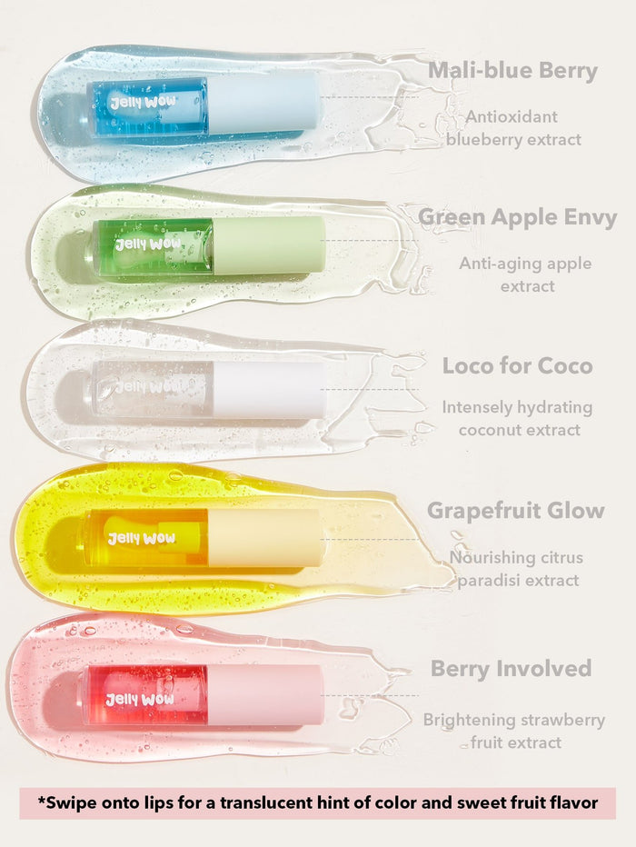 Sheglam Jelly Wow Hydrating Lip Oil -Green Apple Envy