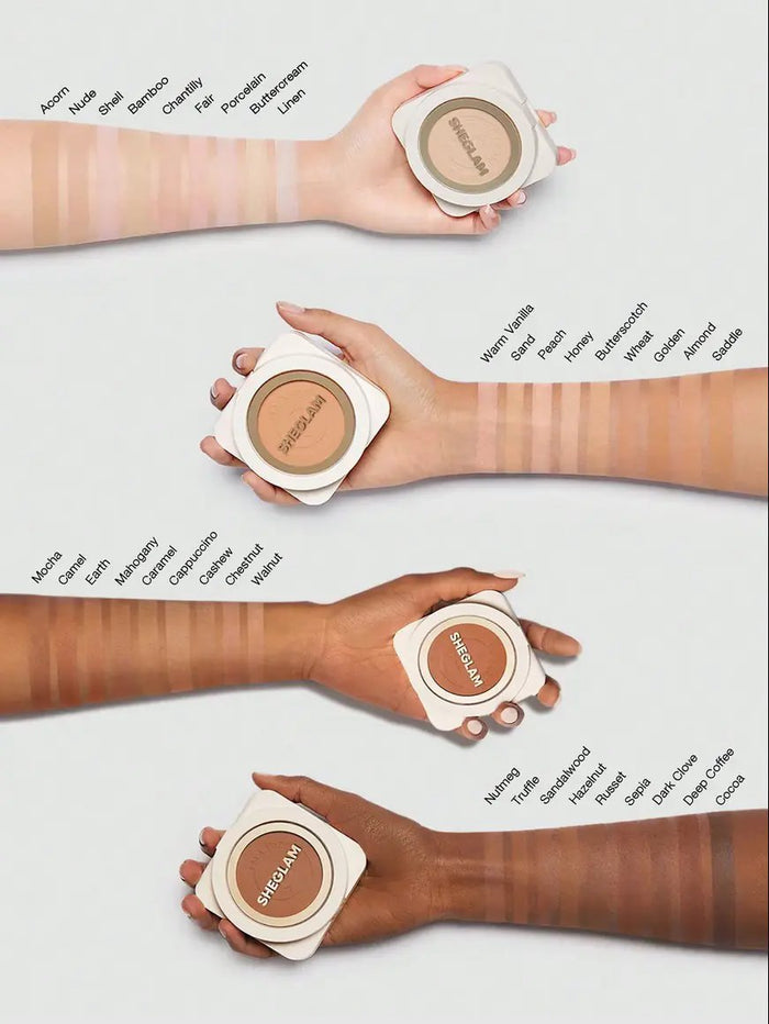 Sheglam Skin-Focus High Coverage Powder Foundation -Buttercream