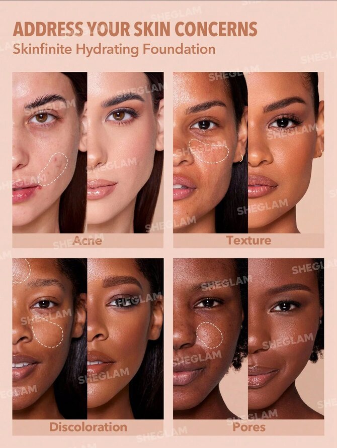 Sheglam Skinfinite Hydrating Foundation- Golden