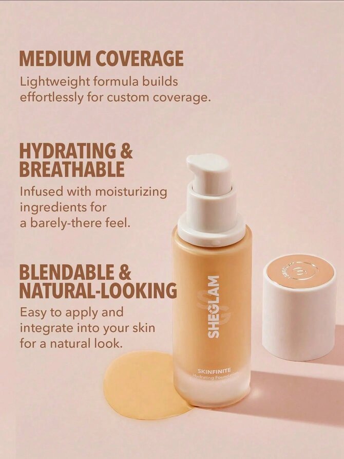 Sheglam Skinfinite Hydrating Foundation- Golden