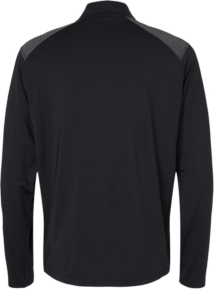 no-logo Adidas Shoulder Stripe Quarter-Zip Pullover-Athletics-Adidas-Thread Logic