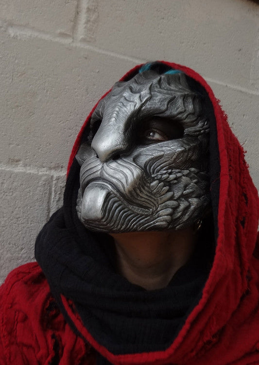 SILVER DRAGONCAT MASK