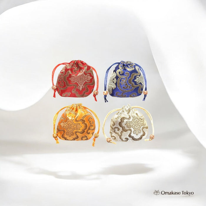 Silver & Style Mini Japanese Pattern Drawstring Pouch Set