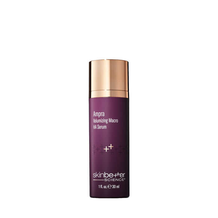 skinbetter Ampra Volumizing Macro HA Serum bottle with gold cap, 30 ml