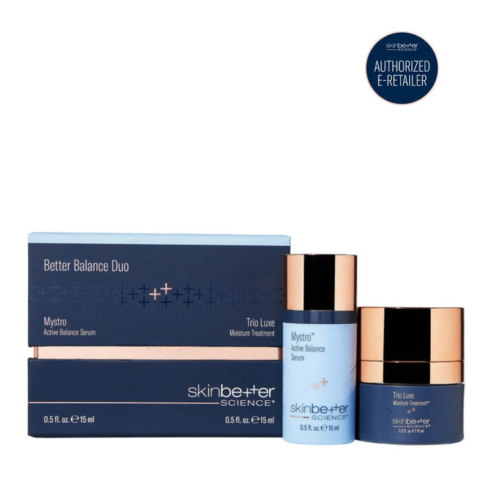skinbetter Better Balance Duo with Mystro Active Balance Serum and Trio Luxe Moisture Treatment