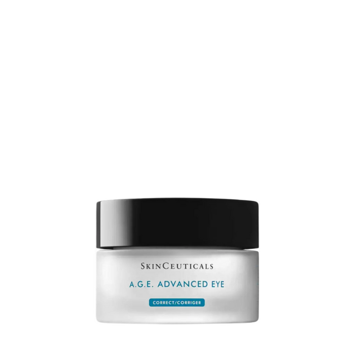 SkinCeuticals A.G.E. Advanced Eye cream jar for dark circles and crow's feet