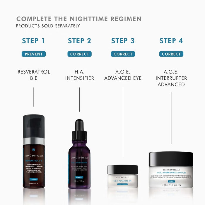 SkinCeuticals A.G.E. Advanced Eye cream in nighttime regimen step 3