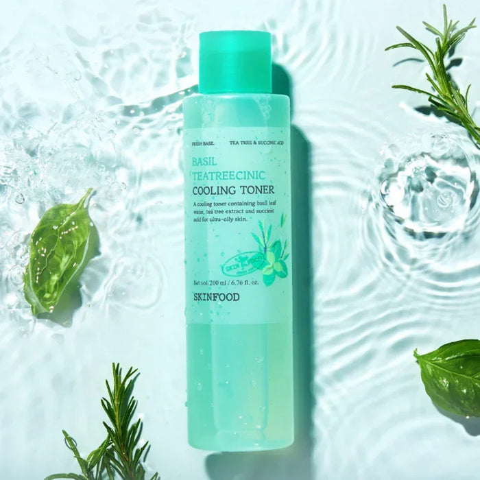 [SKINFOOD] Basil Teatreecinic Cooling Toner 200ml - Ballagrio