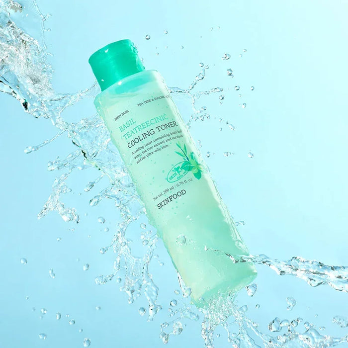 [SKINFOOD] Basil Teatreecinic Cooling Toner 200ml - Ballagrio