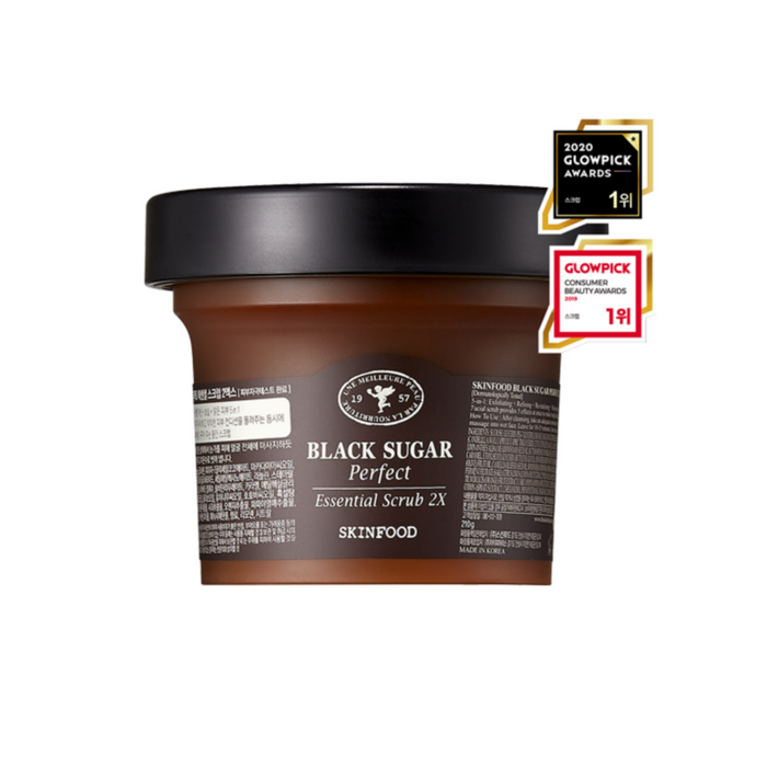 SKINFOOD BLACK SUGAR Perfect Essential Scrub 2X ماسك مقشر بالسكر الاسود