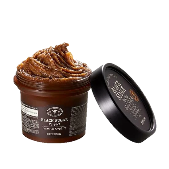SKINFOOD BLACK SUGAR Perfect Essential Scrub 2X ماسك مقشر بالسكر الاسود