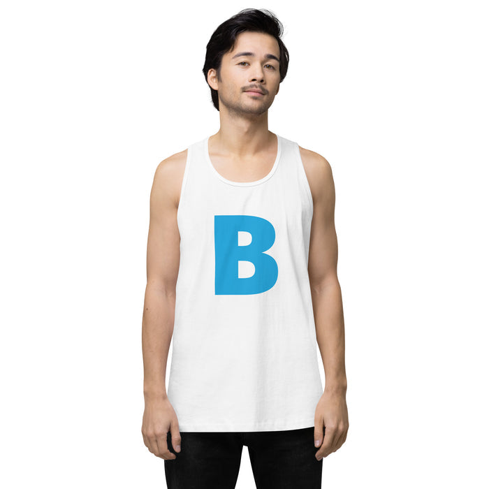 Sky Blue B Logo Men’s premium tank top