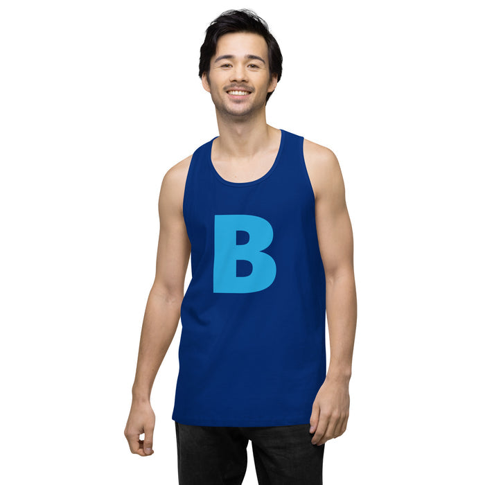 Sky Blue B Logo Men’s premium tank top